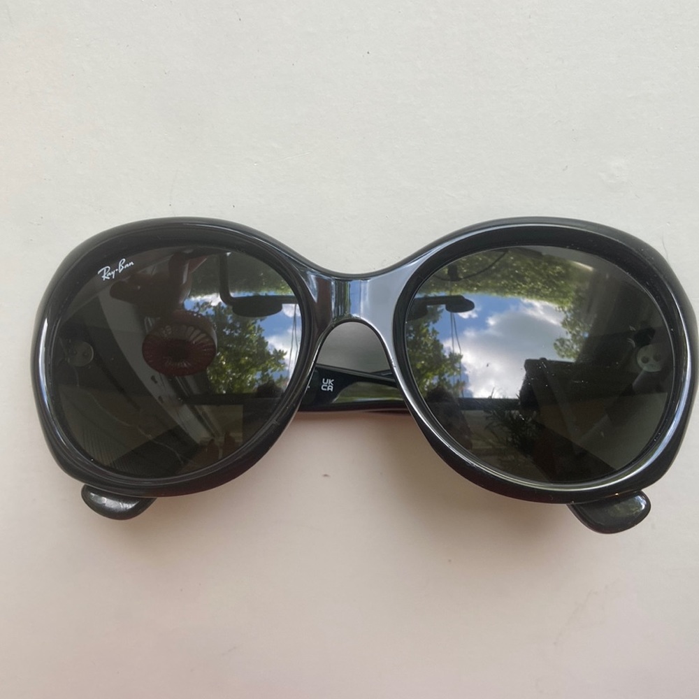 Ray Ban 😎 Womens Sunglasses ROUND BLACK RB4191-601/71